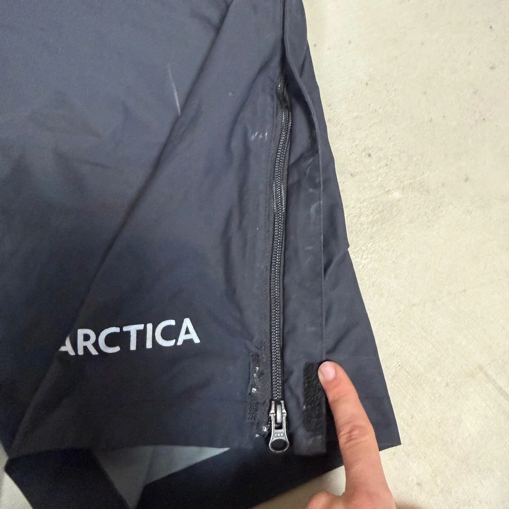 Arctica Mens Full Zip Ski Training Shorts Black Size Large Padded Alpine Racing